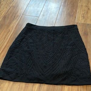 Forever 21 sz sm black beaded skirt